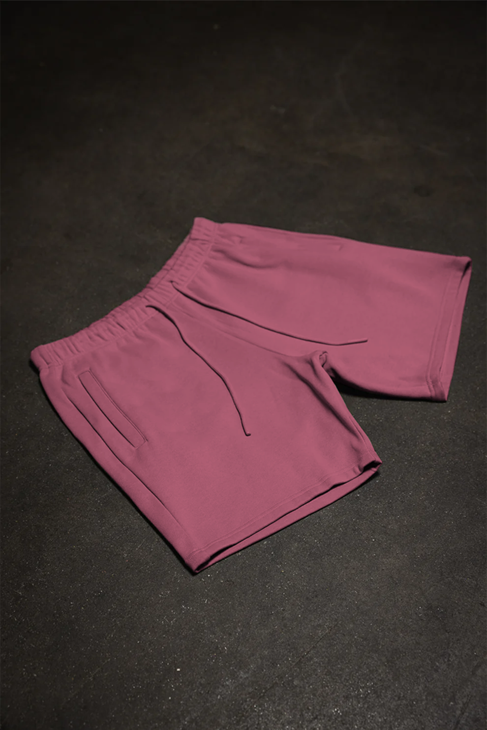 Canvas Fleece Shorts - Rose Wine