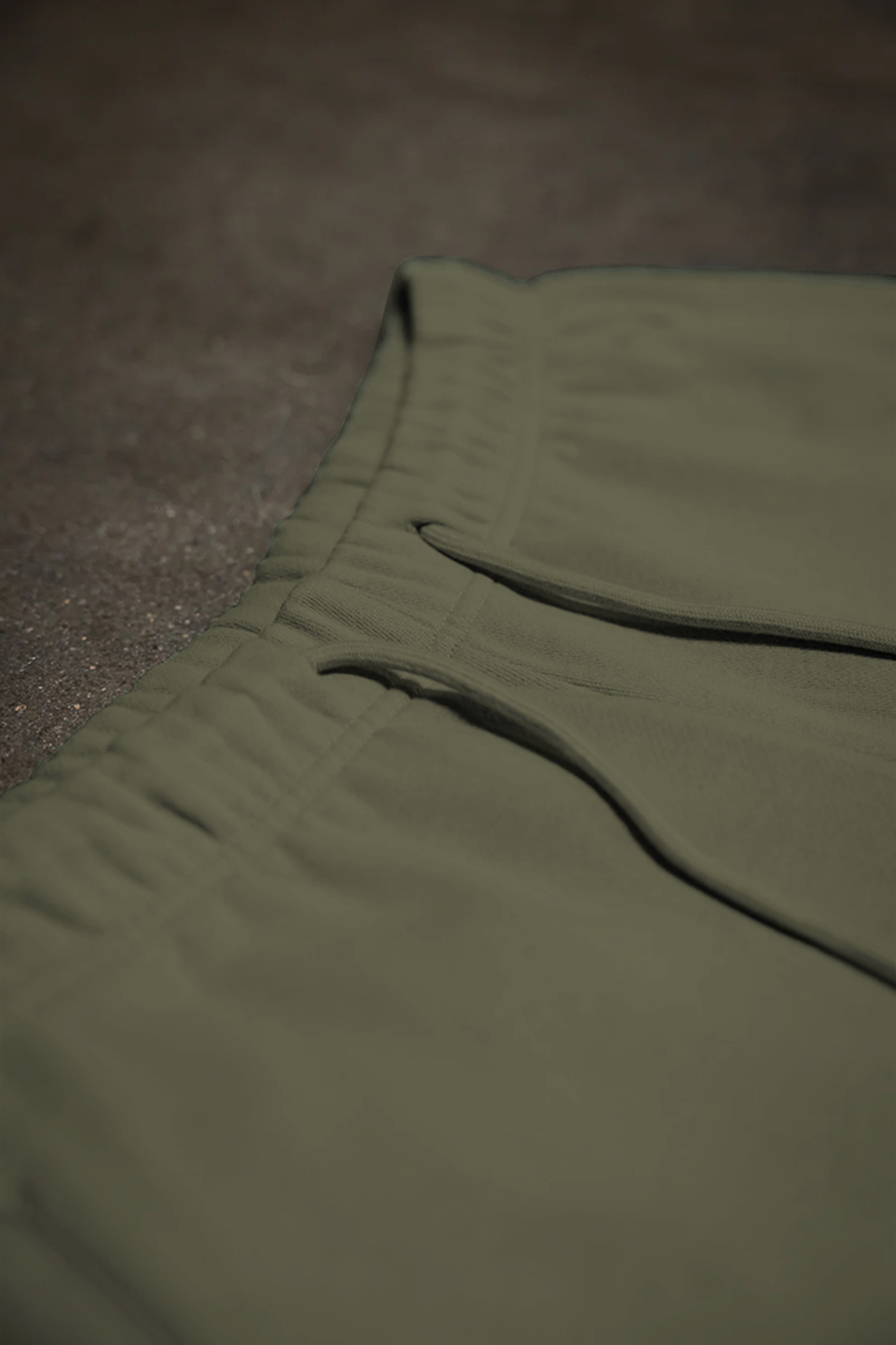 Canvas Fleece Shorts - Olive