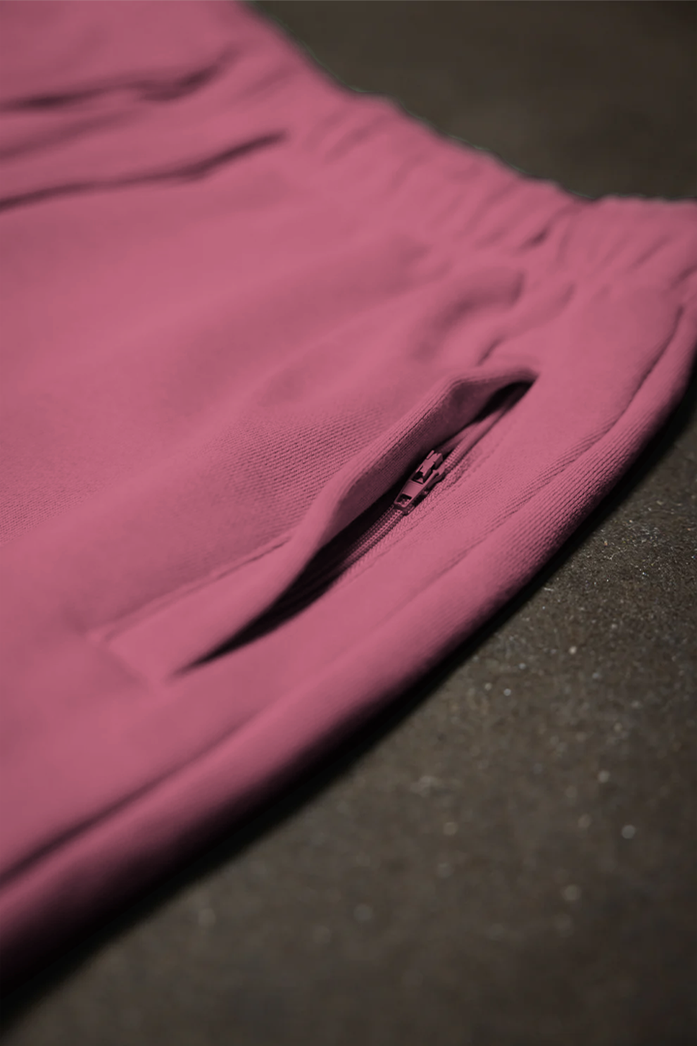 Canvas Fleece Shorts - Rose Wine