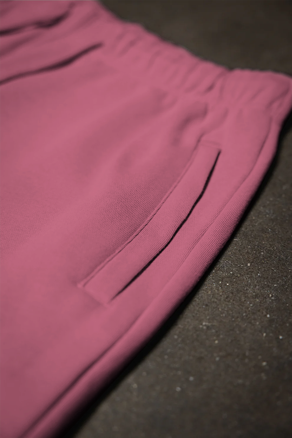 Canvas Fleece Shorts - Rose Wine