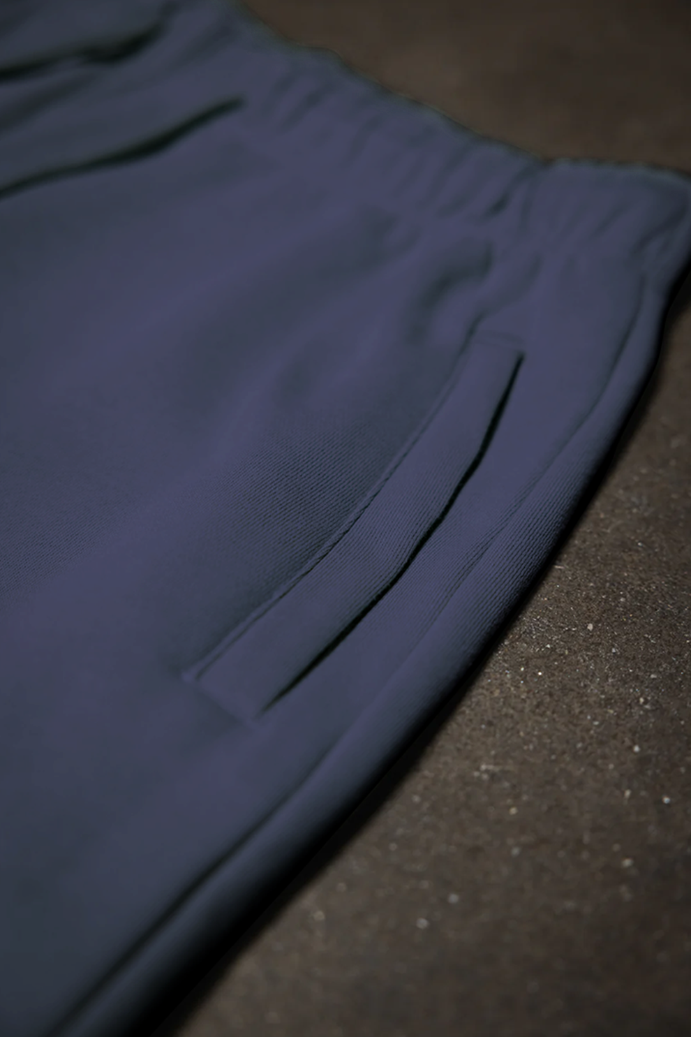 Canvas Fleece Shorts - Navy