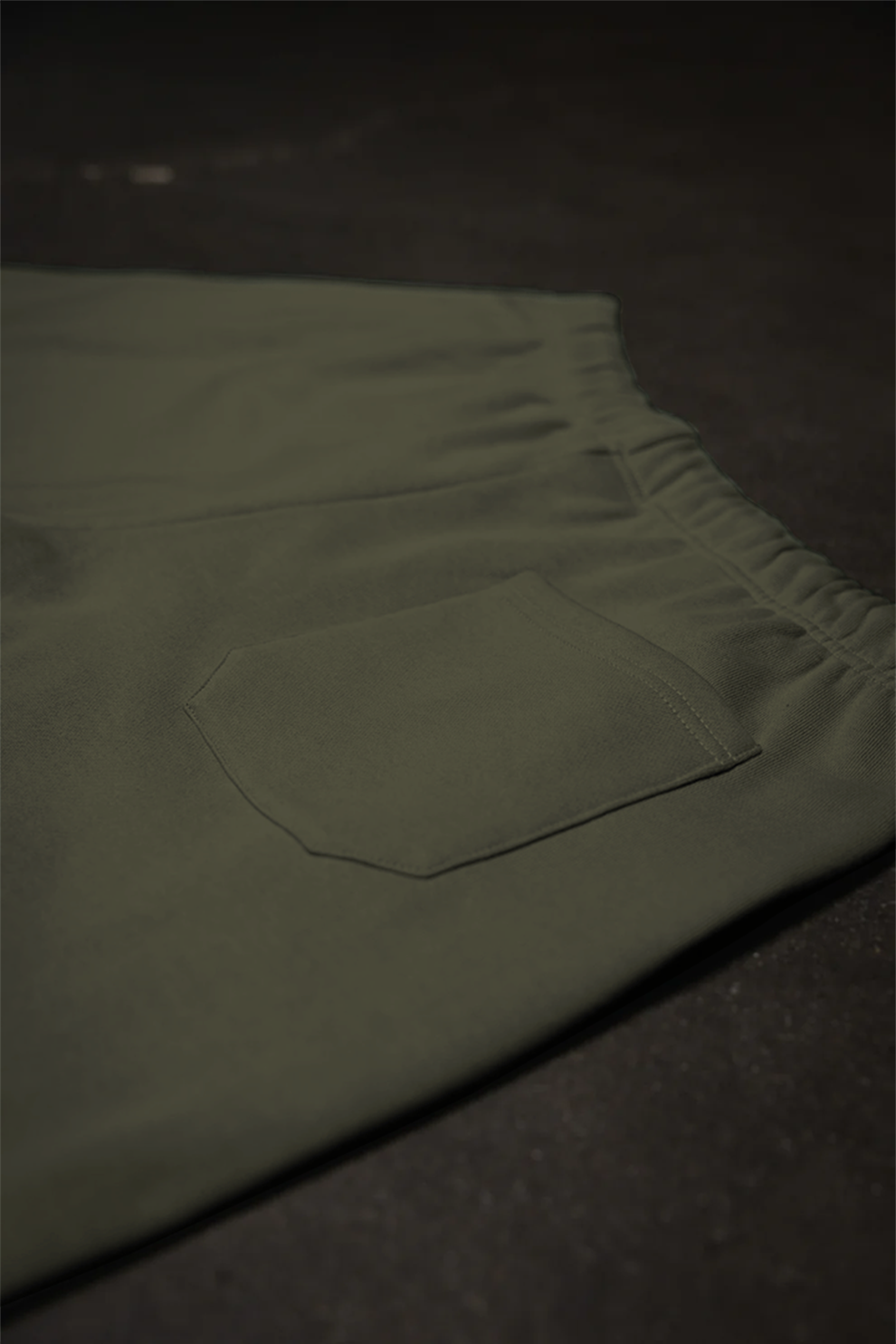 Canvas Fleece Shorts - Olive