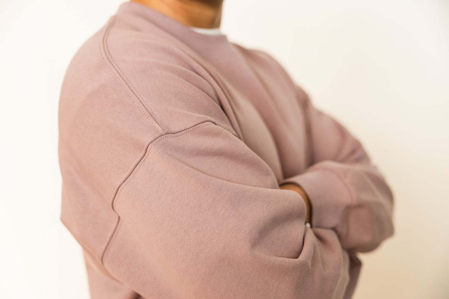 French Terry Crewneck Sweatshirt - Shadow Purple