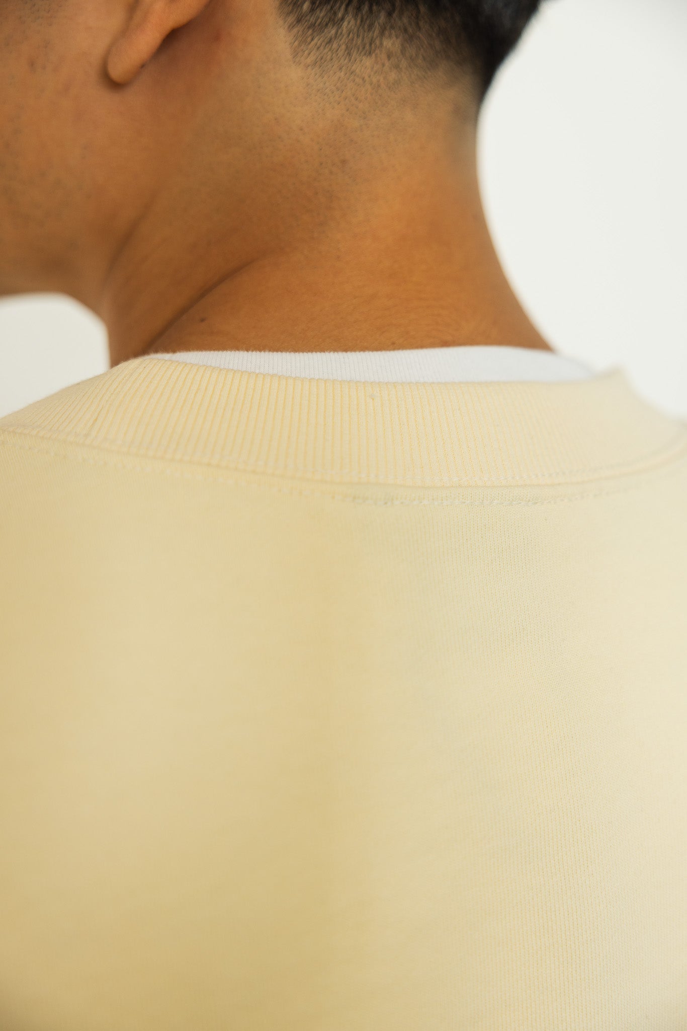 French Terry Crewneck Sweatshirt - Butter Milk