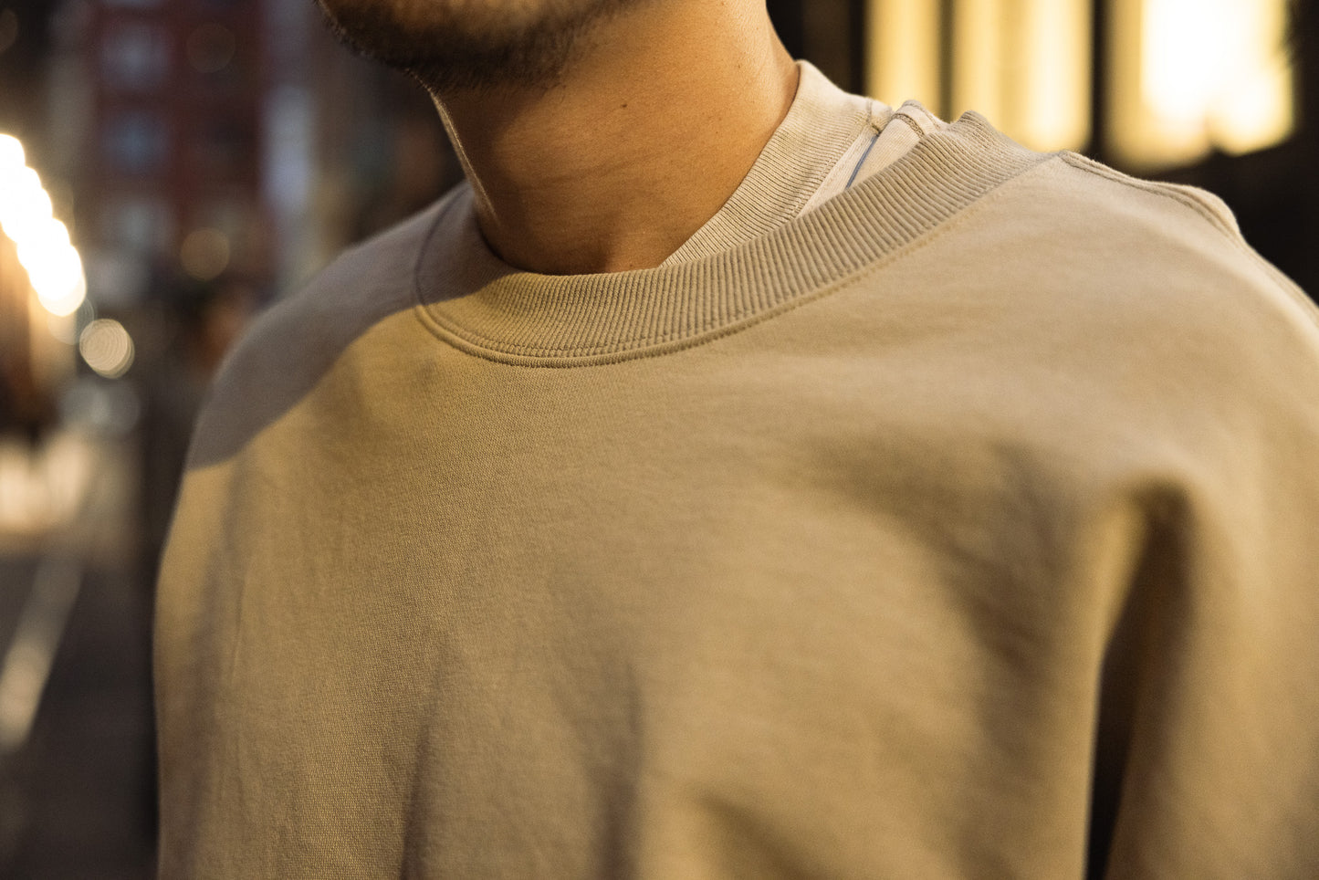 French Terry Crewneck Sweatshirt - Khaki