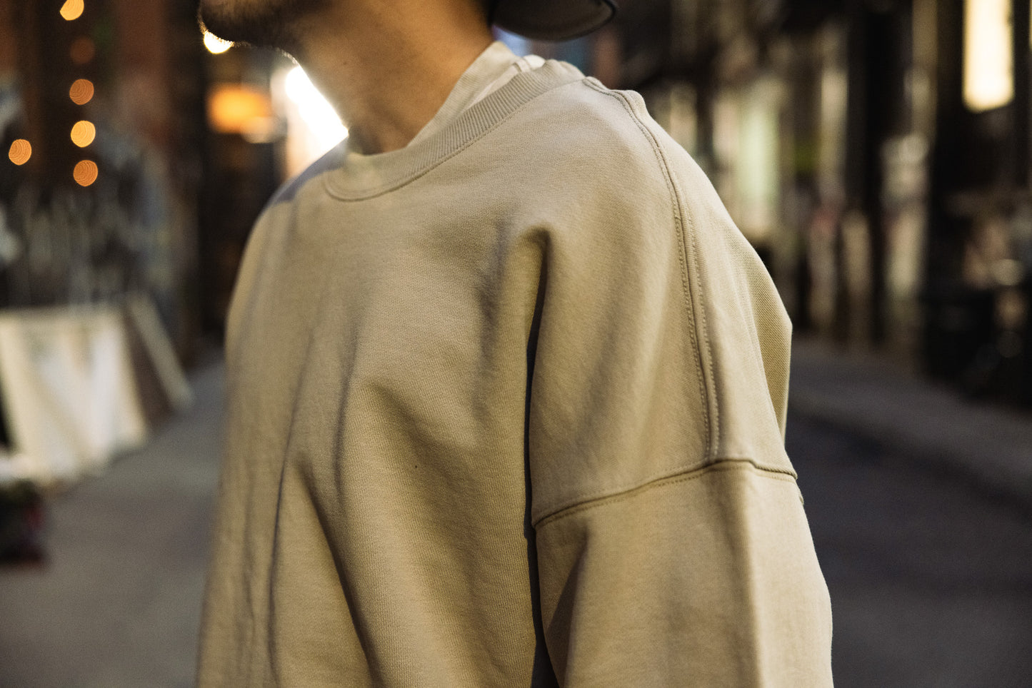 French Terry Crewneck Sweatshirt - Khaki