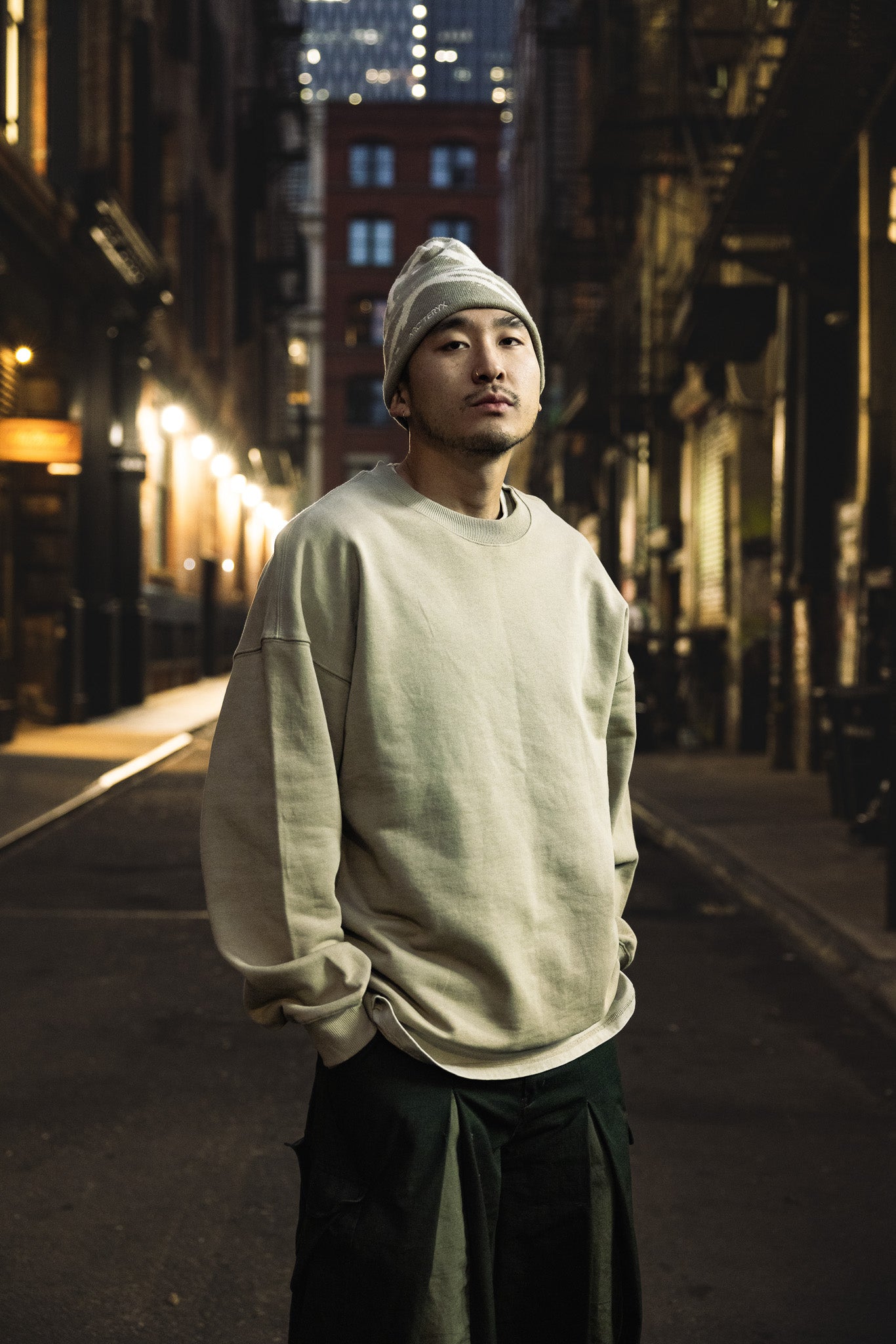 French Terry Crewneck Sweatshirt - Khaki