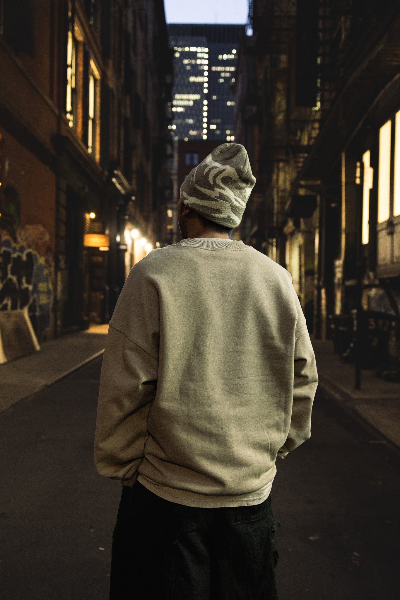 French Terry Crewneck Sweatshirt - Khaki