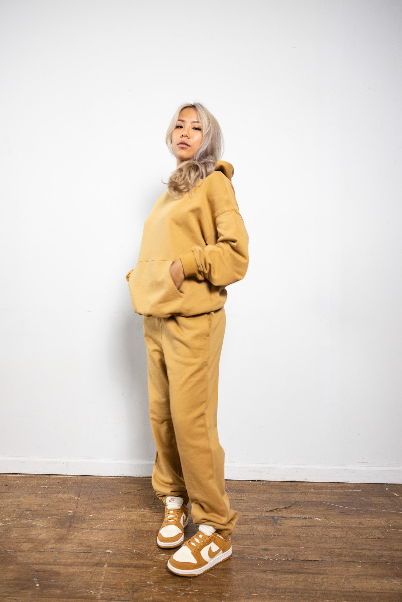 French Terry Joggers - Camel
