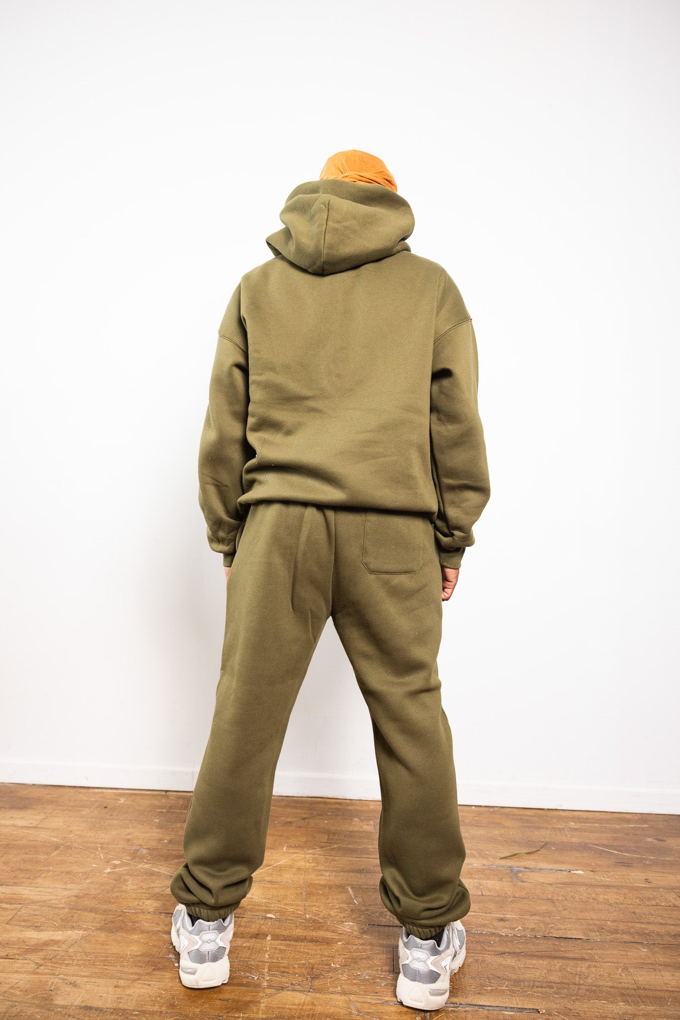Cotton Fleece Joggers - Olive