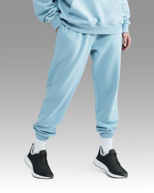 French Terry Joggers - Baby Blue