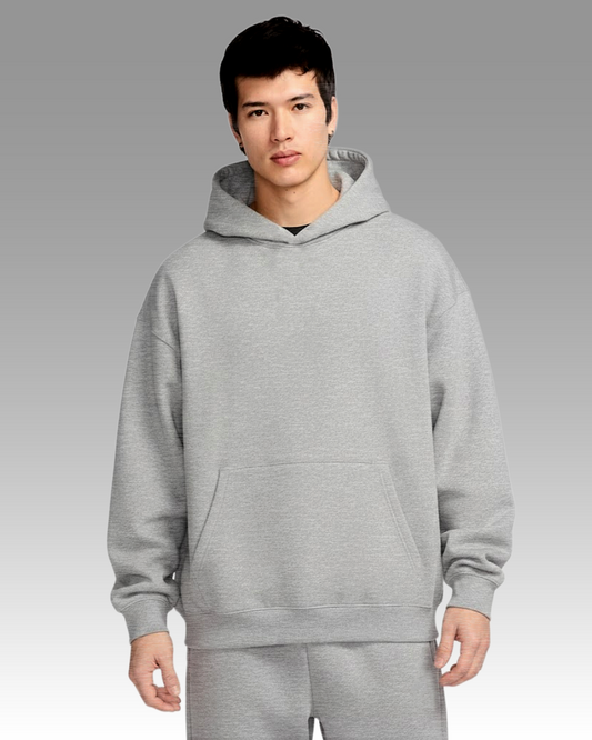 French Terry Hoodie - Heather Gray