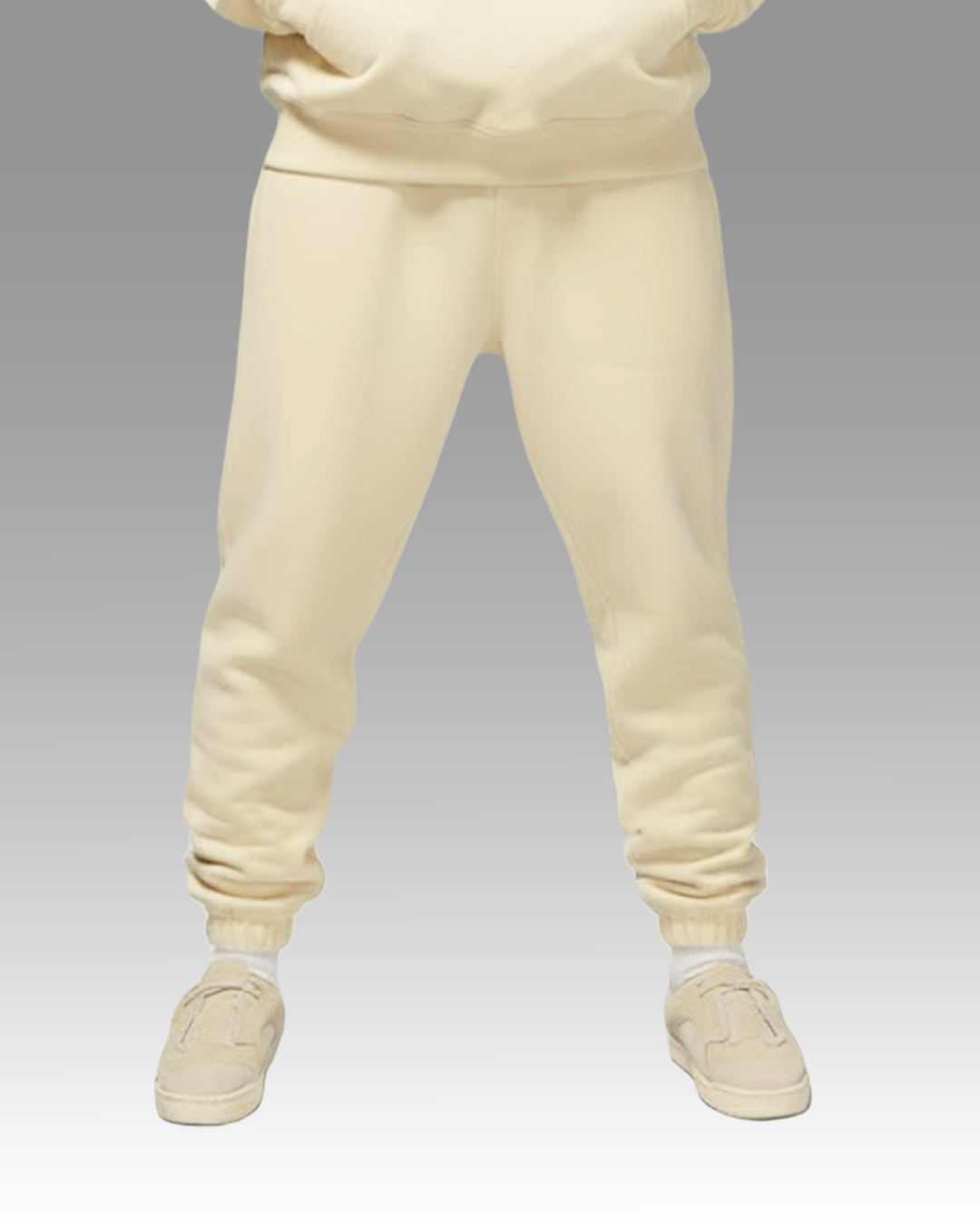 French Terry Joggers - Butter Milk