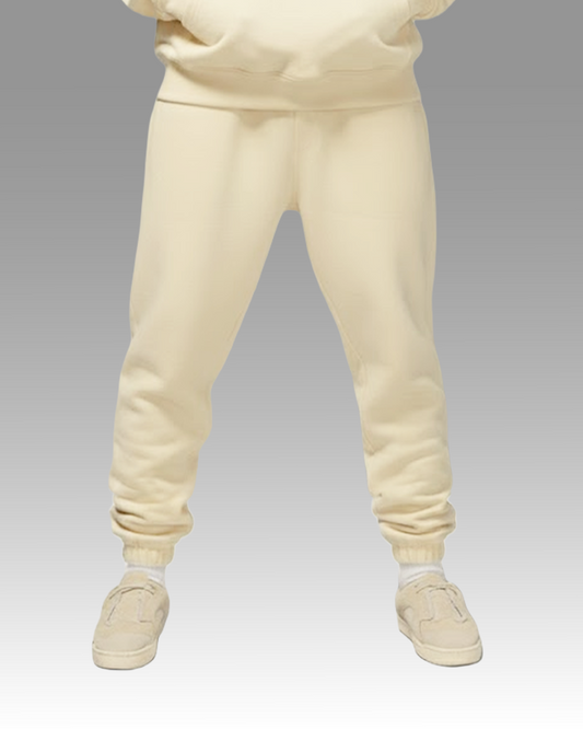 French Terry Joggers - Butter Milk