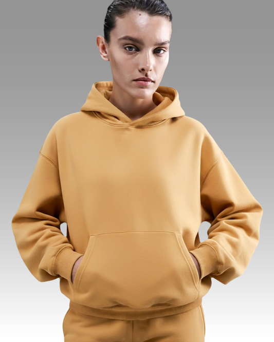 French Terry Hoodie - Camel
