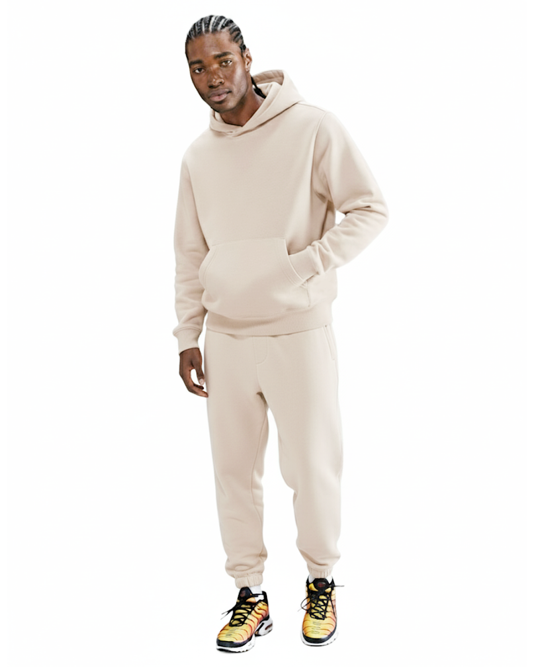 Cotton Fleece Set- Cream