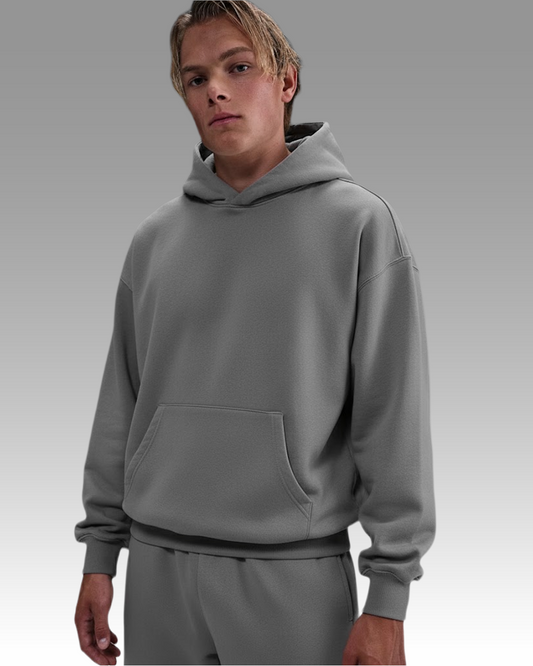 French Terry Hoodie - Dark Grey