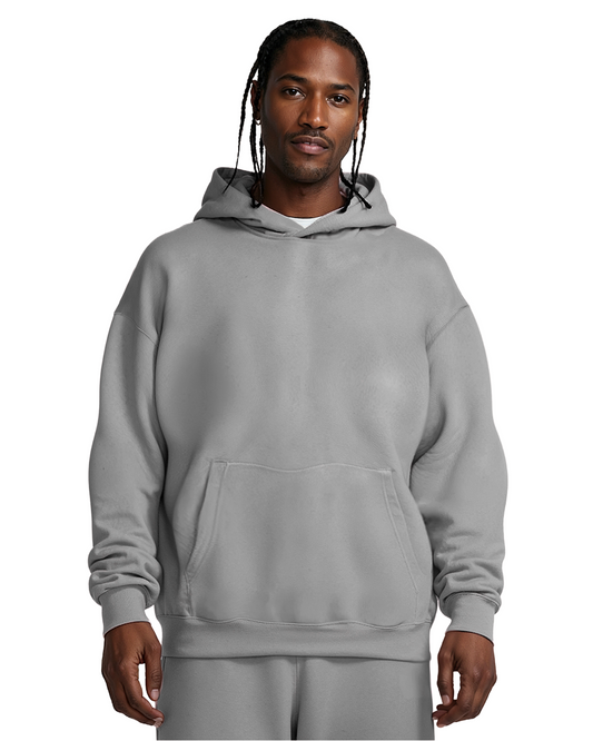 Cotton Fleece Hoodie - Dark Grey