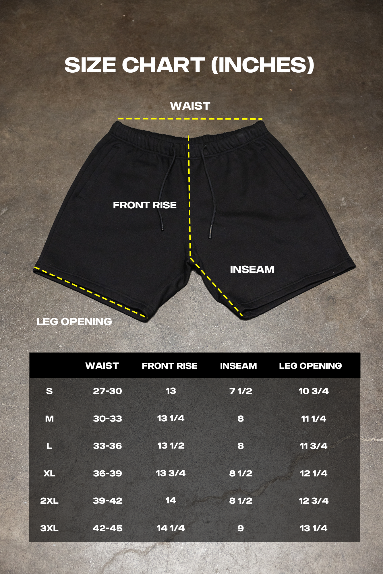 French Terry Shorts - Black