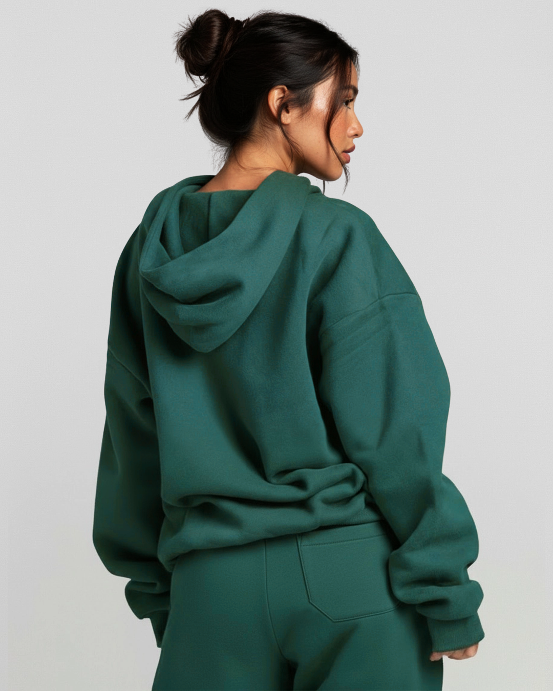 French Terry Hoodie - Hunter Green