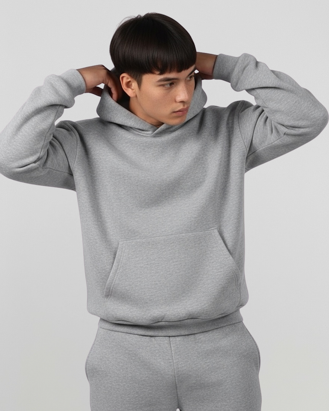 French Terry Set - Heather Grey