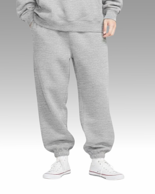 French Terry Joggers - Heather Grey