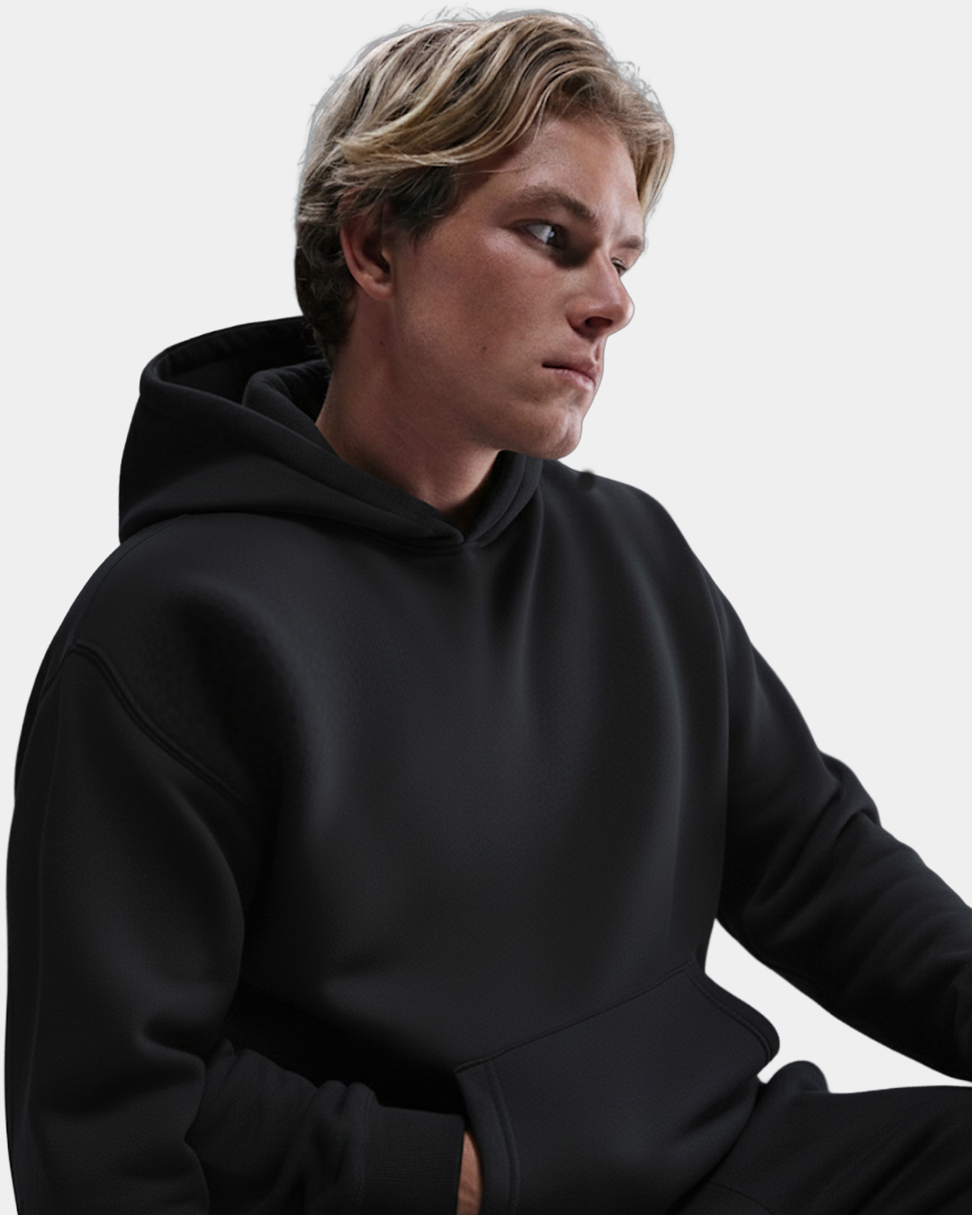 Cotton Fleece Set - Jet Black