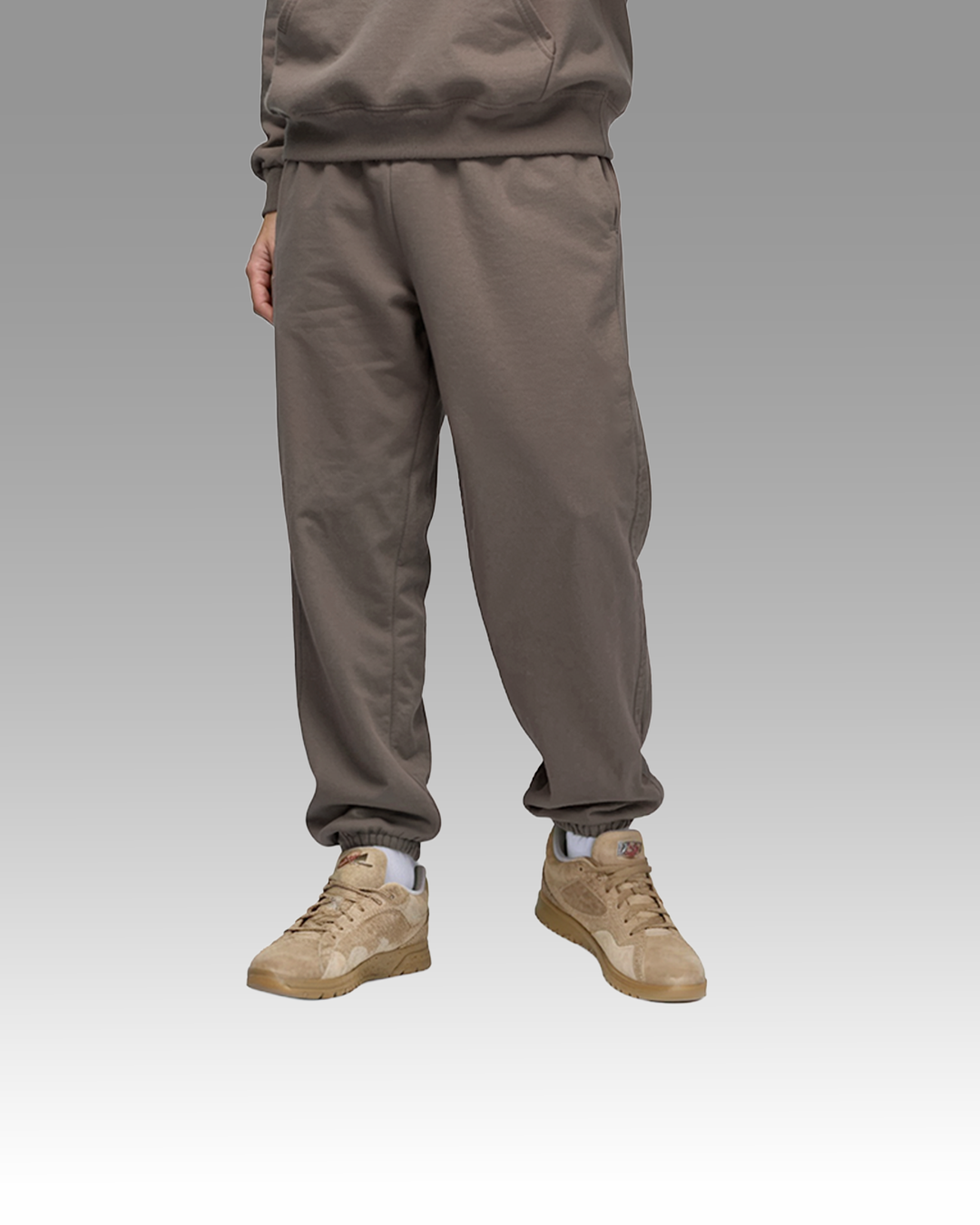 Cotton Fleece Joggers - Khaki