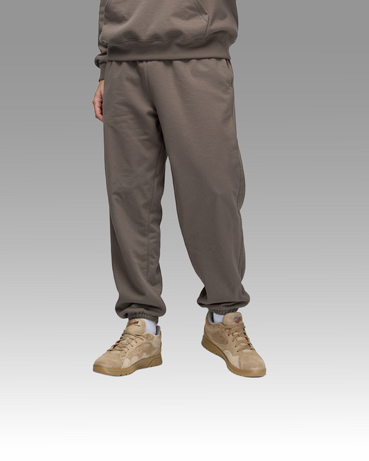 Cotton Fleece Joggers - Khaki