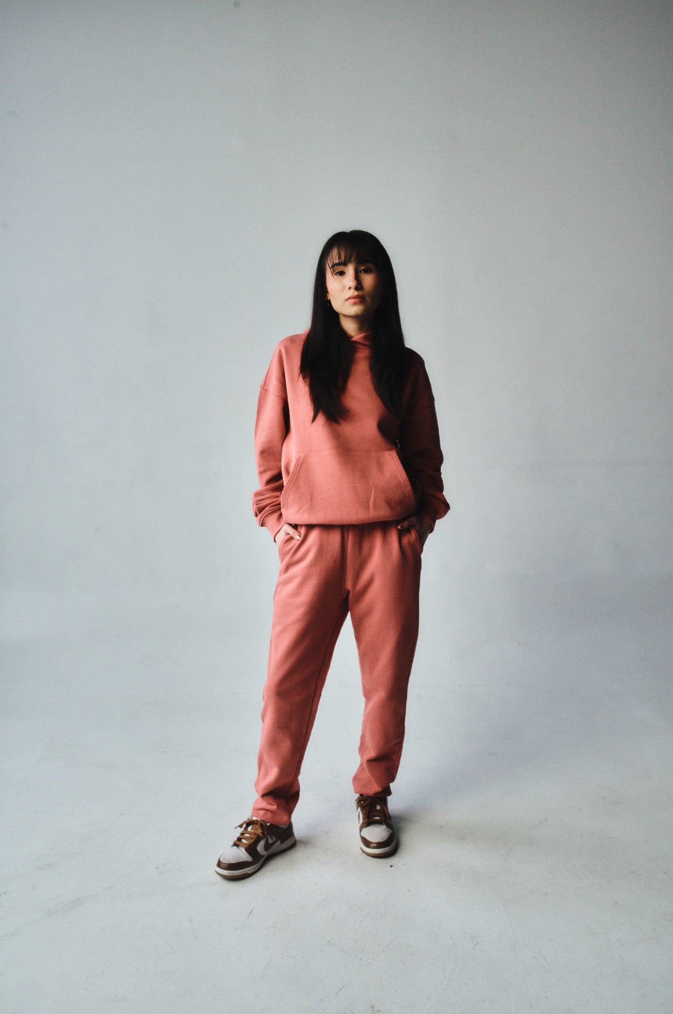 French Terry Joggers - Rose Wine