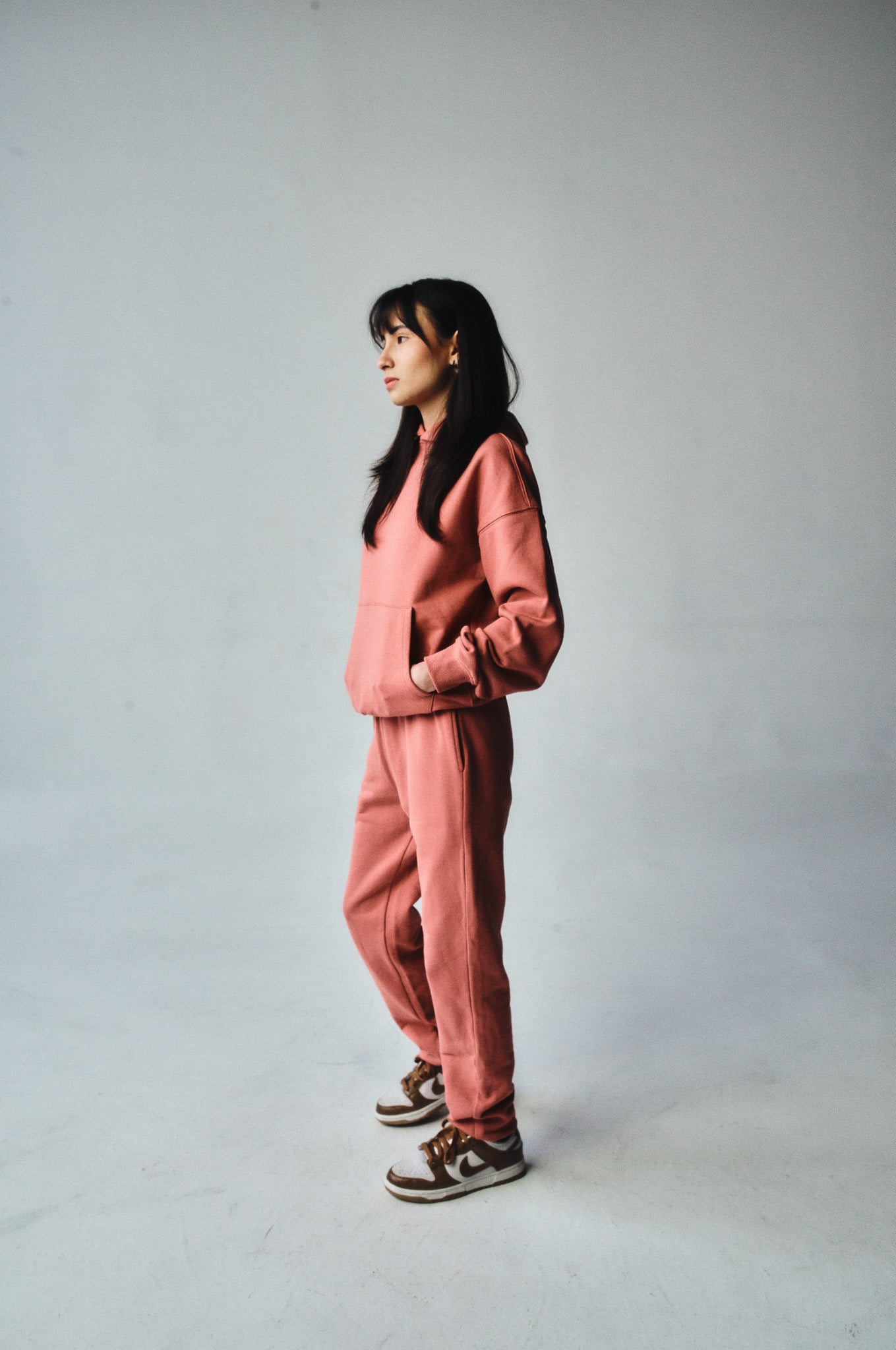 French Terry Joggers - Rose Wine