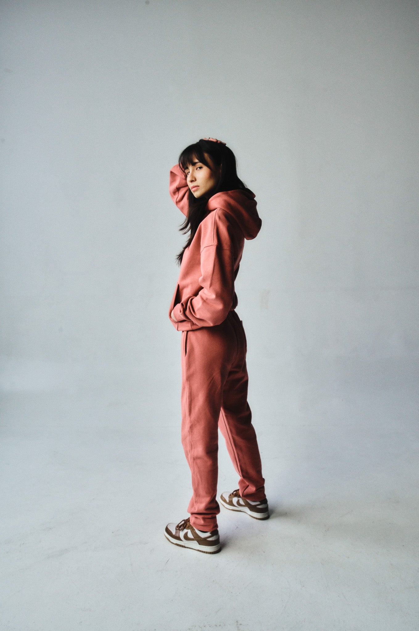 French Terry Joggers - Rose Wine