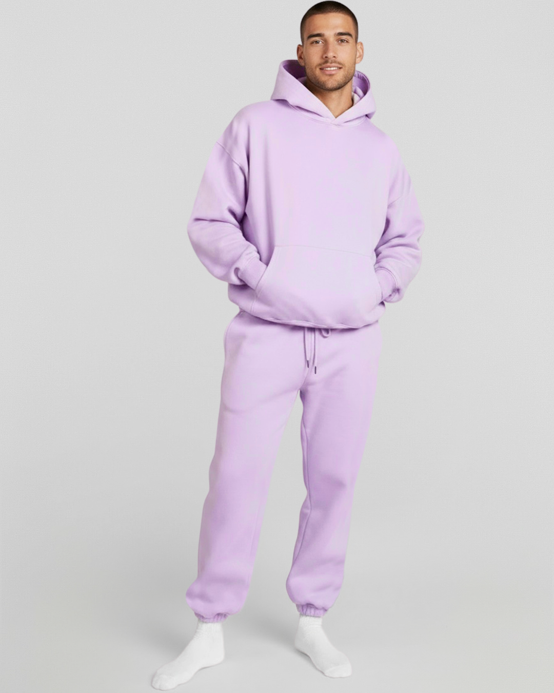 French Terry Hoodie - Lavender