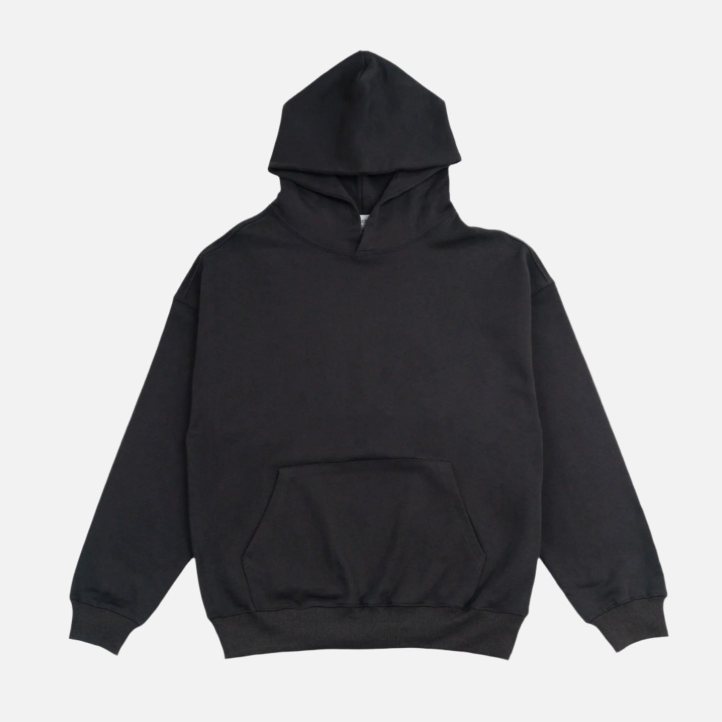 French Terry Hoodie - Jet Black