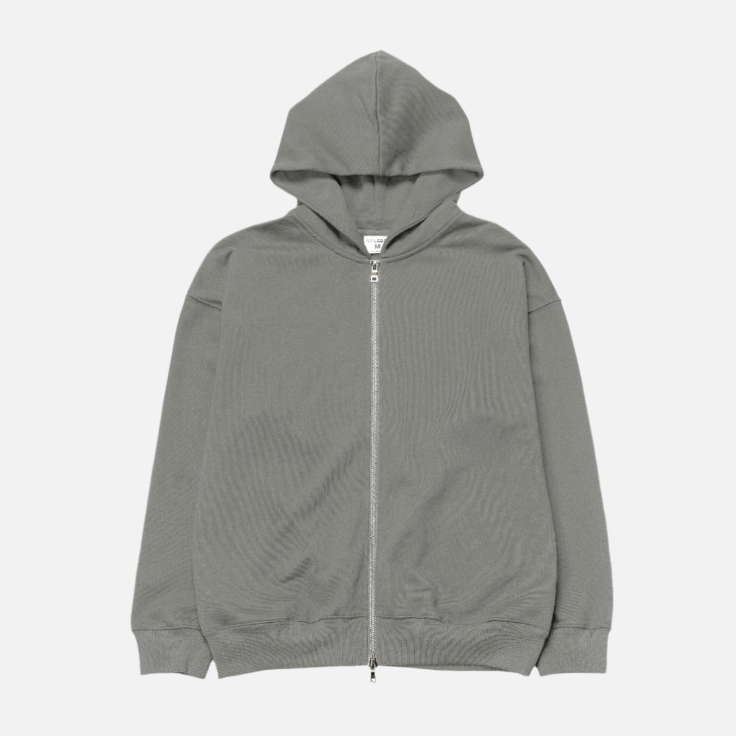 French Terry Double Zip Up - Dark Grey