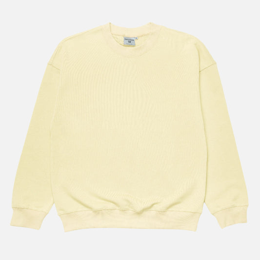 French Terry Crewneck Sweatshirt  - Butter Milk