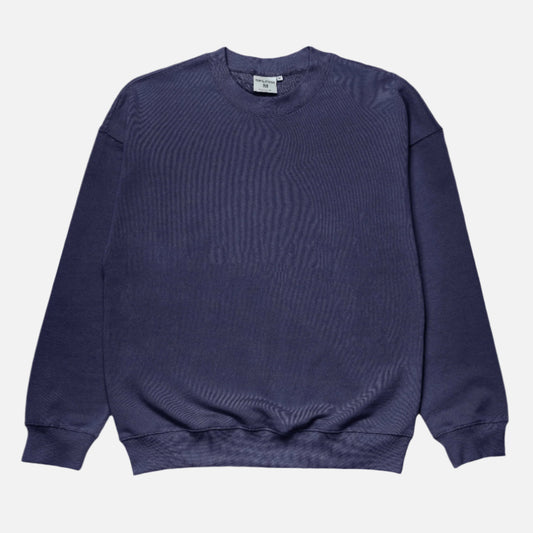 French Terry Crewneck Sweatshirt  - Navy
