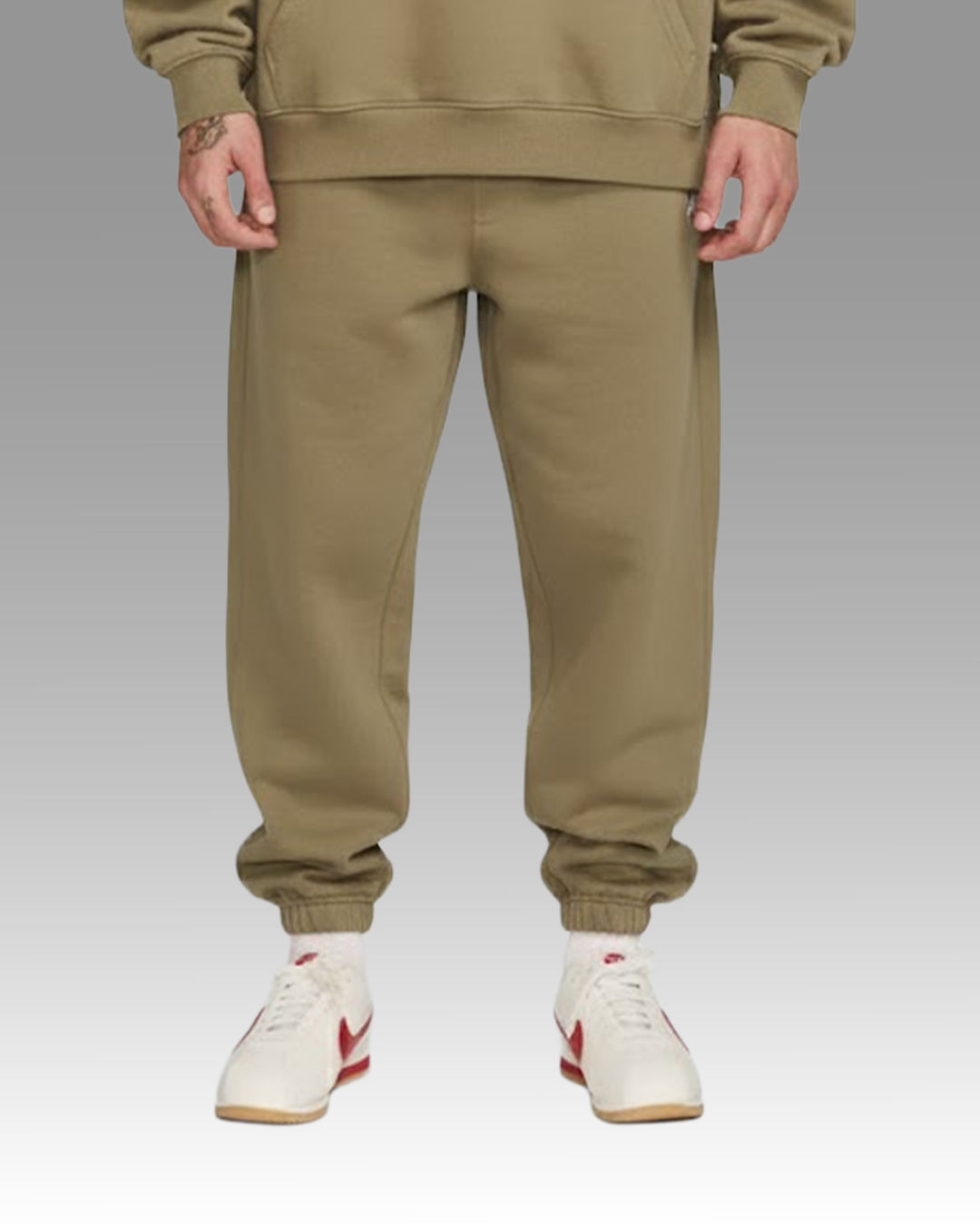 French Terry Joggers - Olive