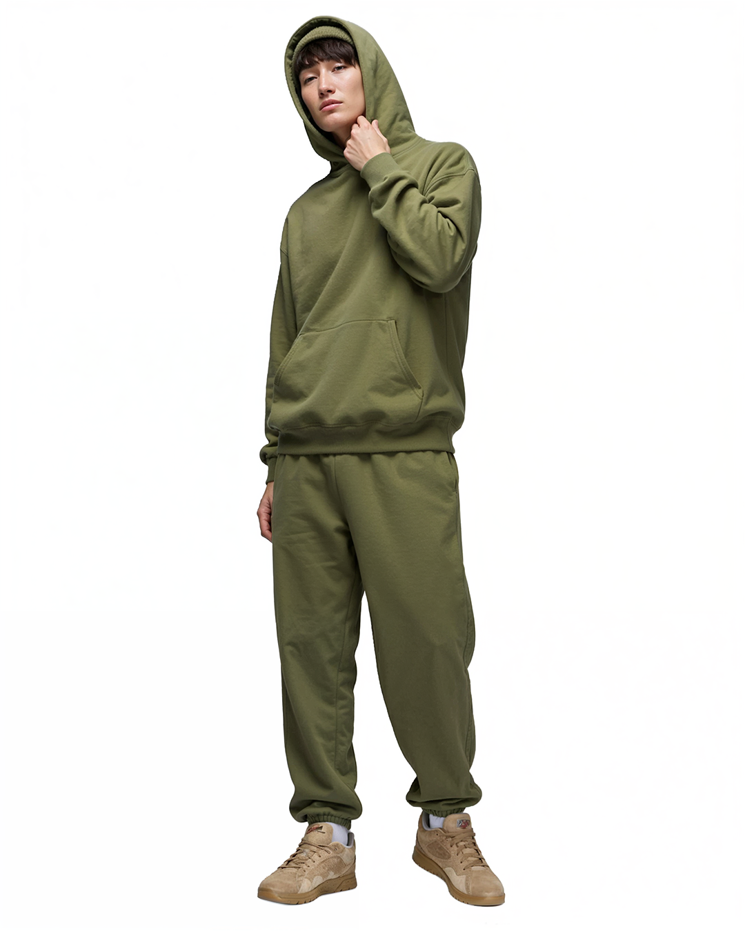 Cotton Fleece Set - Olive