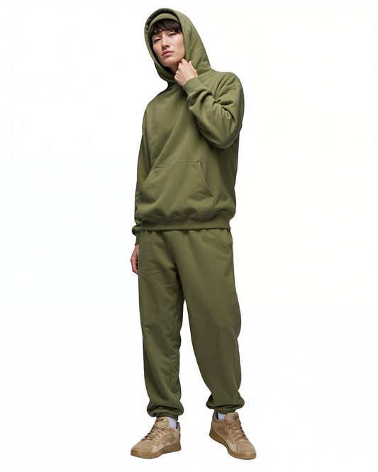 Cotton Fleece Set - Olive