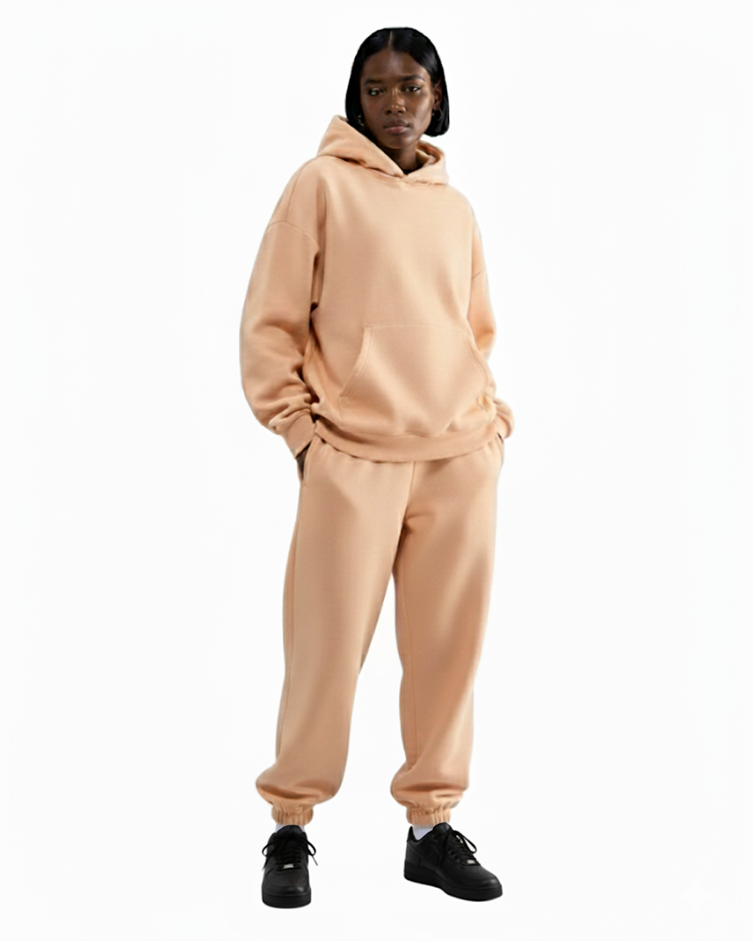 Cotton Fleece Set - Peach Fuzz