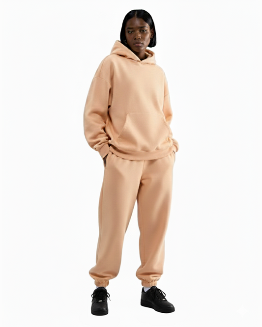 Cotton Fleece Set - Peach Fuzz