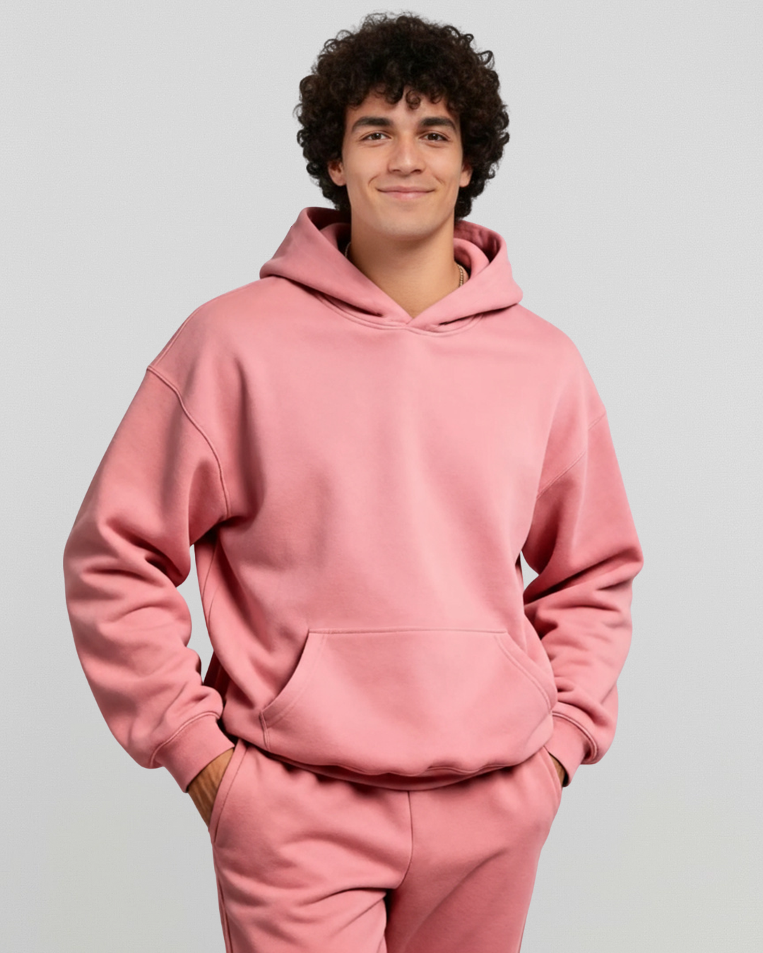 MEN'S Cotton Fleece Hoodie - Rose Wine – Riflessi