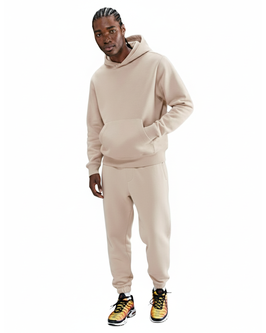 Cotton Fleece Set - Sand