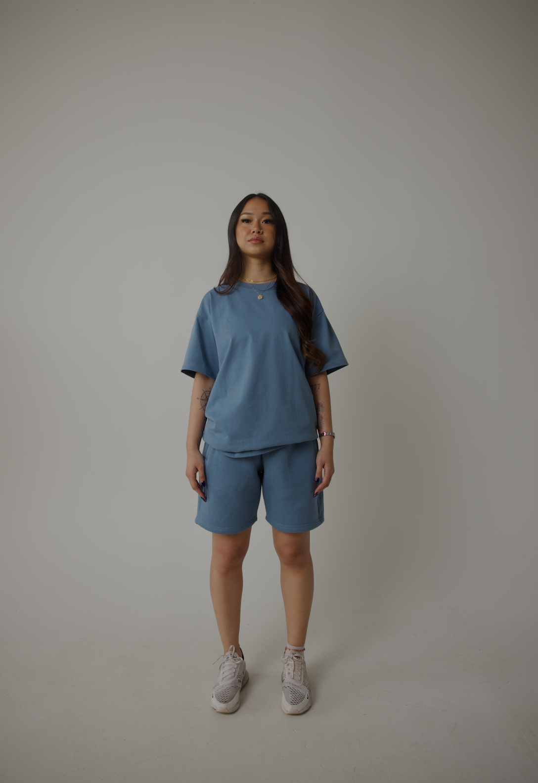 Canvas T Shirt - Smokey Blue