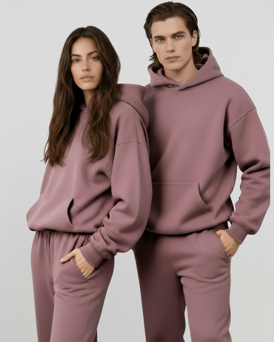 Cotton Fleece Hoodie - Shadow Purple