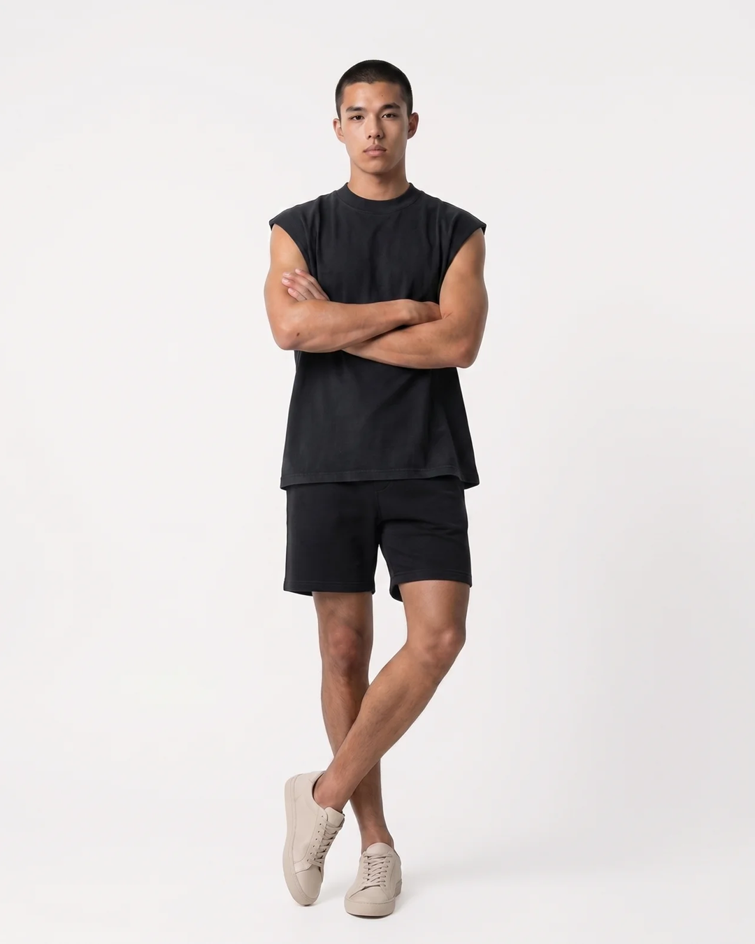 Canvas Muscle Tee - Black