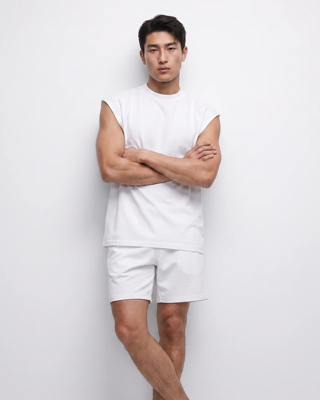 Canvas Muscle Tee - White