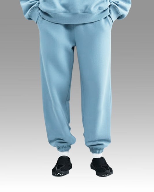 French Terry Joggers - Smokey Blue