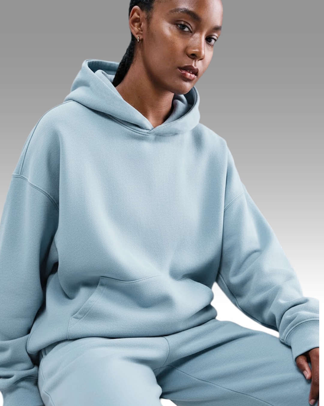 French Terry Set - Smokey Blue